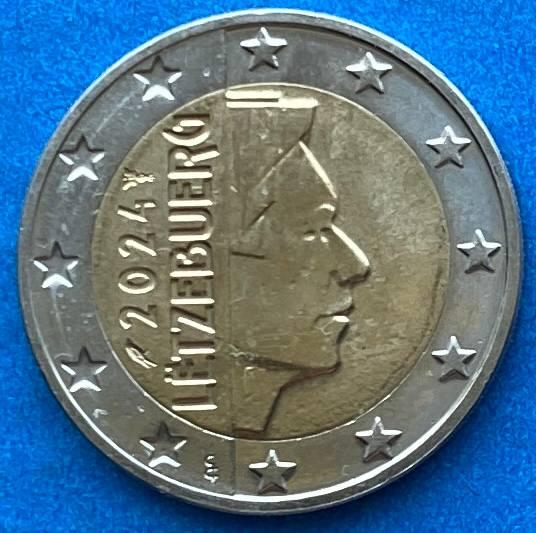 Монета Люксембурга 2 євро 2024 р, фото 1