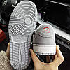 Чоловічі кросівки Nike Air Jordan 1 Retro Low Travis Scott Cactus Jack (Сірі) Найк Джордан Тревіс Скотт нубук замша, фото 10