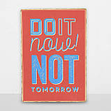 Дерев'яний постер Час діяти А5, фото 6