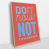 Дерев'яний постер Час діяти А5, фото 2