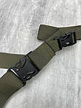 Ремінь збройовий триточковий хакі 1-0!, фото 3