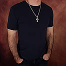 Масивний чоловічий срібний кулон хрестик двусторонній. Великий срібний хрестик чоловічий, фото 10