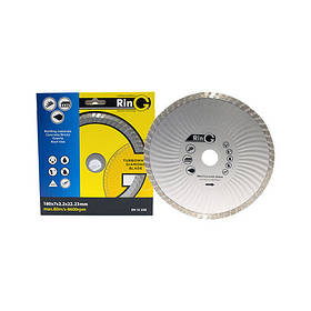 Диск відрізний алмазний Ø180 Ring Турбоволна для неармованих бетонів і гранітних матеріалів