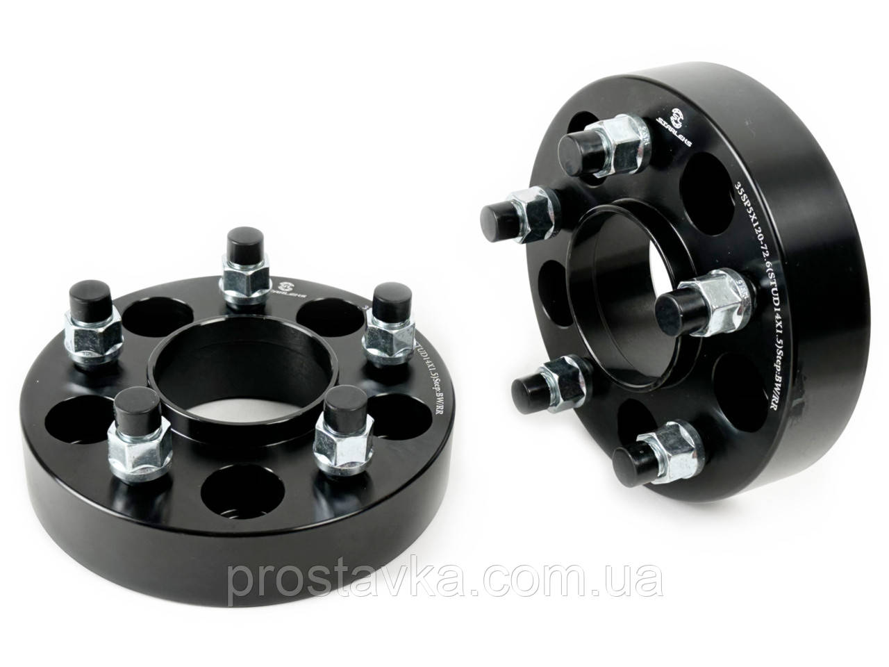 Проставка-адаптер с напр. 35SP5120-72.6 (STUD14x1.5) Black Step BW/RR