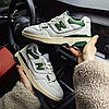 Чоловічі кросівки New Balance 550 White Green (Білі з зеленим) Взуття Нью Беланс 550 шкіряні демісезоні, фото 7