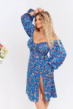 Стильна жіноча сукня, тканина "Шовк" 46, 48 розмір 46, фото 1