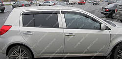 Вітровики вікон Джили МК Кросс (дефлектори бічних вікон Geely MK Cross)