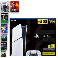 PlayStation 5 slim +503 Гри НОВА +18 міс Гарантії +ps+ Primium Digital