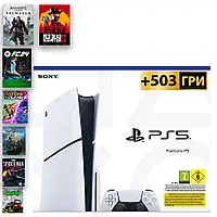 PlayStation 5 slim +503 Гри НОВА +18 міс Гарантії +ps+ Primium Blu Ray