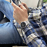 Чоловічий кварцовий годинник Curren 8106 Silver-Black, фото 5