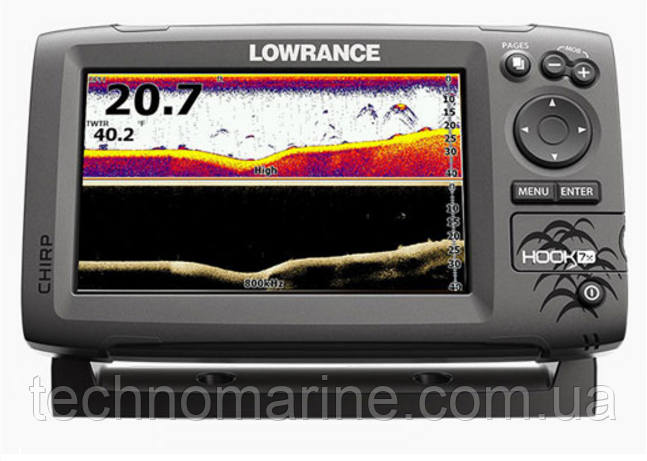 Эхолот Lowrance HOOK 2-7x GPS splitshot