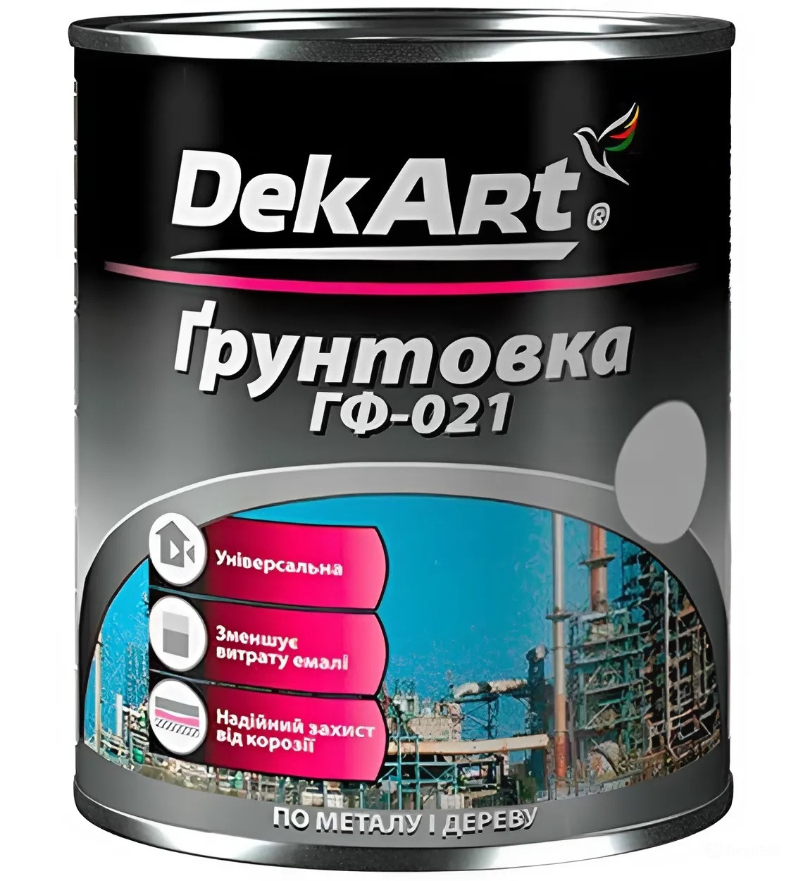 Грунтовка ГФ-021 DekArt сіра 2.8 кг, фото 1