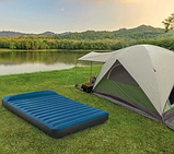 Надувне ліжко матрац велюр Intex (152-191-22 см, для кемпінгу, USB-насос, сумка для матраца) 64013, фото 8