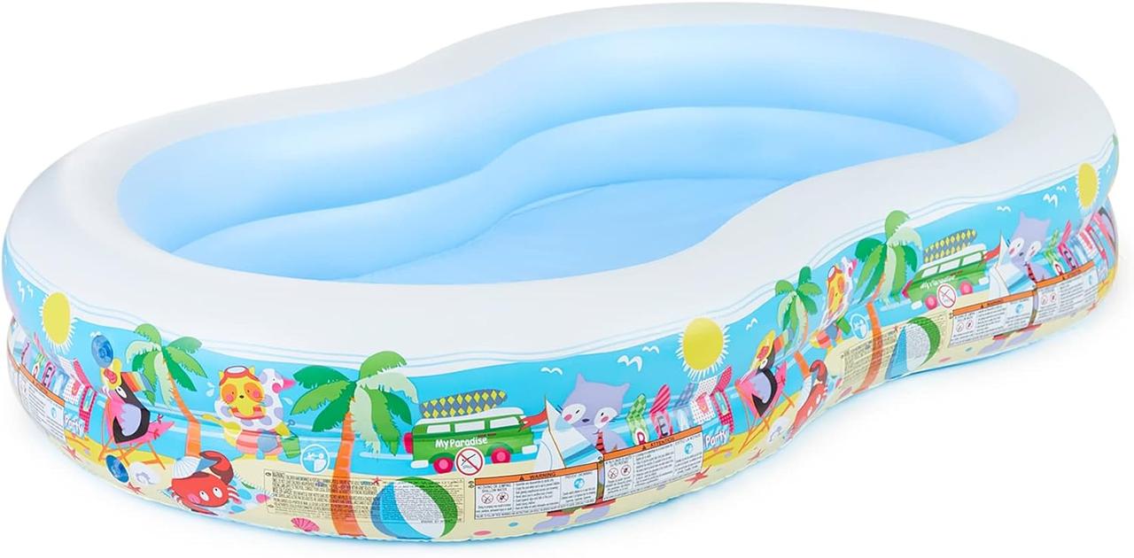 Дитячий надувний басейн Swim Center Paradise Pool Intex 56490 на 640 літрів, фото 1