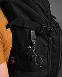 Рюкзак Silver knight black із USB ВТ1427, фото 3