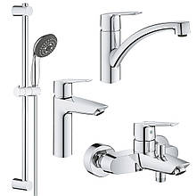 Набір змішувачів 4 в 1 для ванної кімнати та кухні Grohe QuickFix Start M-Size UA202301KE