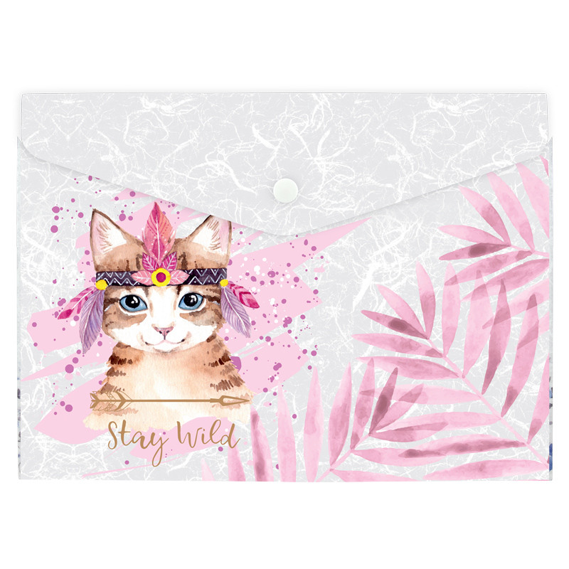 Папка на кнопці, А5+, Cuties-03