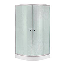 Душові кабіни Lidz Latwa SC90x90.SAT.LOW.FR (LLSC9090SATLOWFR2) з піддоном Lidz Kupala ST90x90x16