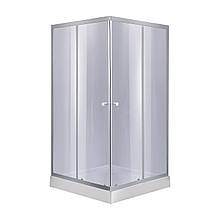 Душова кабіна Lidz Wawel SC90x90.SAT.LOW.GR (LWASC9090SATLOWGR2) с поддоном Lidz Mazur ST90x90x16
