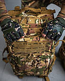 РЮКЗАК ТАКТИЧНИЙ 2Е, 45Л, LASER CUT мультикам НШ6325, фото 5