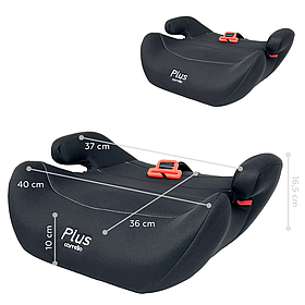 Автокрісло-бустер Carrello Plus CRL-11804/2 від 15 до 36 кг з направляючим ременем, Space Black