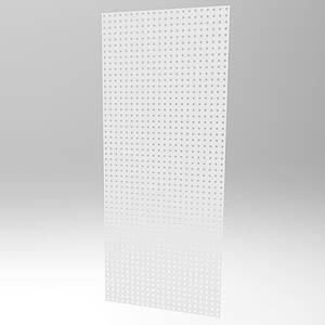 Перфорований лист для інструментів пофарбований 50х100, білий