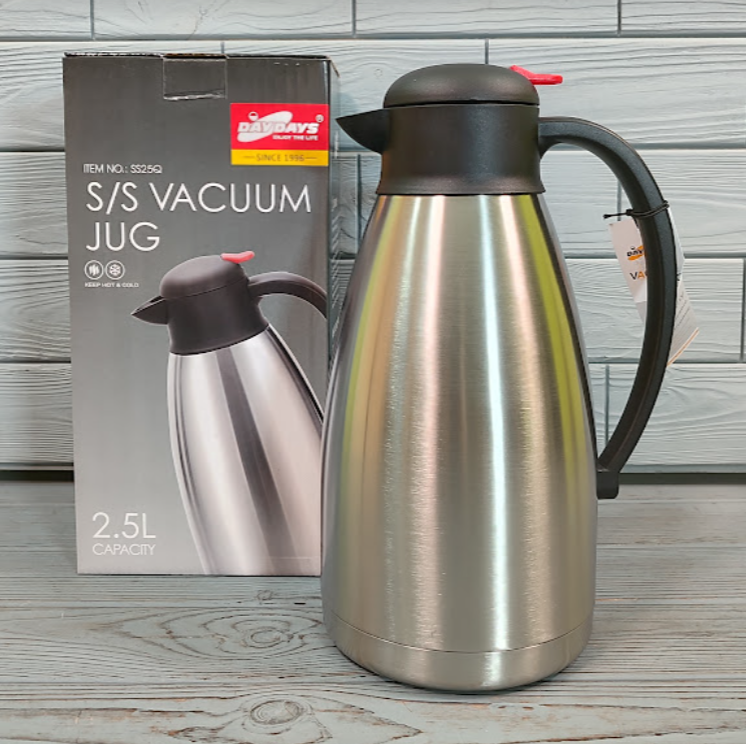 Термос- Чайник залізний 2,5 л Day Days SS25Q/Тремос для пиття з неіржавкої сталі, фото 1