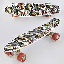 Скейт Пенні Борд Best Board Р 14209 черепа