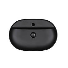 Умивальник (раковина-чаша) Qtap Scorpio з донним клапаном QT142203MBMB Matt Black
