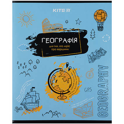 Зшитий предметний 48 арк., кл., об. лак, Classic, географія, фото 1