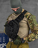 Тактична сумка нагрудна paracord black МС8539, фото 10
