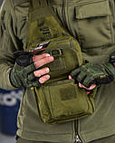 Рюкзак тактичний (Сумка-слінг) SILVER KNIGHT oliva к6 3-0, фото 4