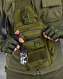 Рюкзак тактичний (Сумка-слінг) SILVER KNIGHT oliva к6 3-0, фото 5