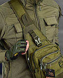 Рюкзак тактичний (Сумка-слінг) SILVER KNIGHT oliva к6 3-0, фото 8