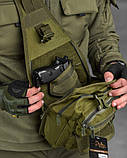 Рюкзак тактичний (Сумка-слінг) SILVER KNIGHT oliva к6 3-0, фото 9