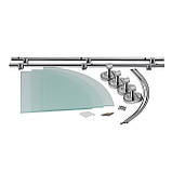 Полиця Kroner (KRM) Elbe-ACG2907-3 кутова триярусна скляна, фото 2