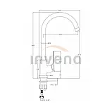 Змішувач для кухні NERI, хром, BZ-01-001, фото 2