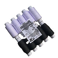 Нитка для швейної машинки №20 біла і чорна