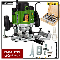 Фрезер професійний 2000 Вт Procraft POB2400 8000 - 23000 об хв Цанга 8 -12 мм Комплект із 12 фрез