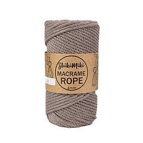 Еко шнур Shikimiki Rope 4mm, колір Мокачино