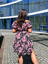 Літнє красиве плаття з короткими рукавами із софту розміри батал, фото 5