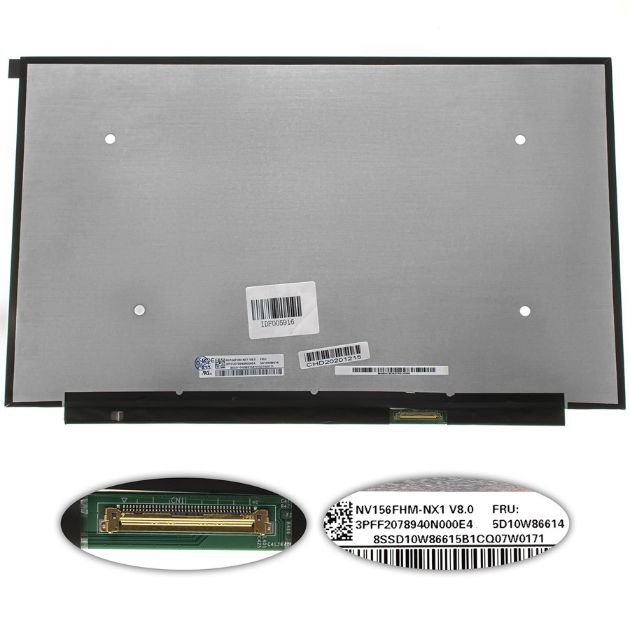 Матриця 15.6 NV156FHM-NX1 (1920*1080, 40pin(eDP, IPS, 120HZ, 16.7M, 45% NTSC), LED, SLIM(без планок та вушок),