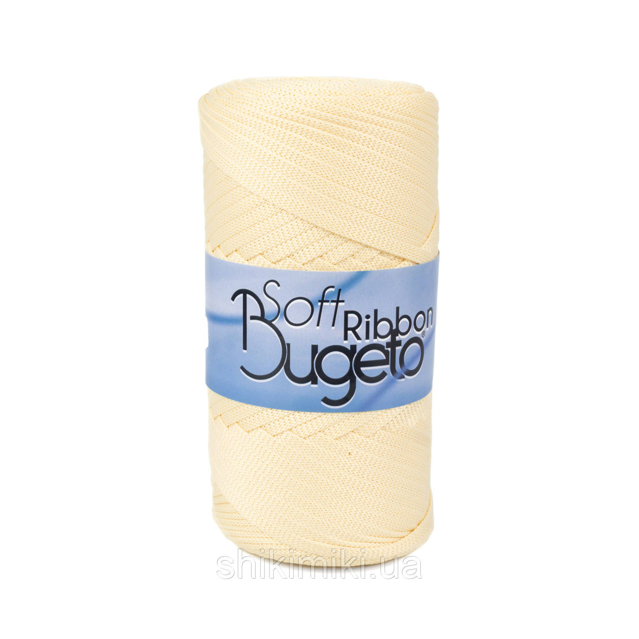 Плоский шнур поліефірний Bugeto Soft Ribbon, колір Ваніль, фото 1