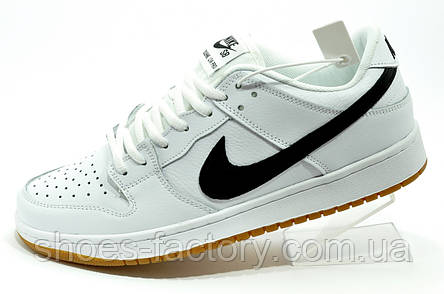 Білі кросівки Nike SB Dunk Low Pro унісекс, фото 1