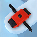 Тренажер ролик для ніг та рук зворотний Charge Тренувальне фітнес колесо для черевного преса з килимком, фото 2