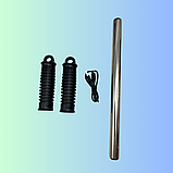 Тренажер ролик для ніг та рук зворотний Charge Тренувальне фітнес колесо для черевного преса з килимком, фото 6