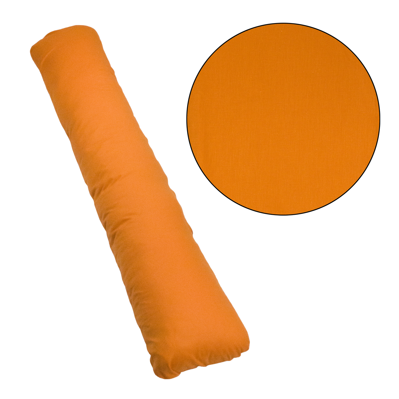 Наволочка на подушку для всього тіла для сну та відпочинку I-mini 150х32 см Помаранчева, фото 1