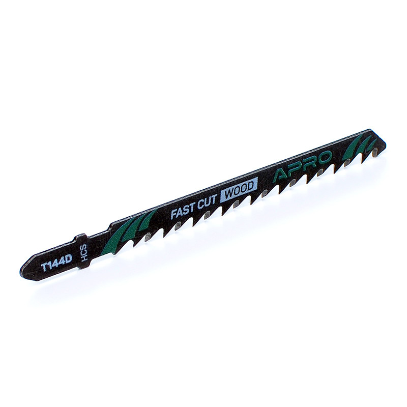 830608 Полотно T144D для лобзика (дерево) 100/75 мм 4 мм-6TPI швидкий прямий "APRO PRO"