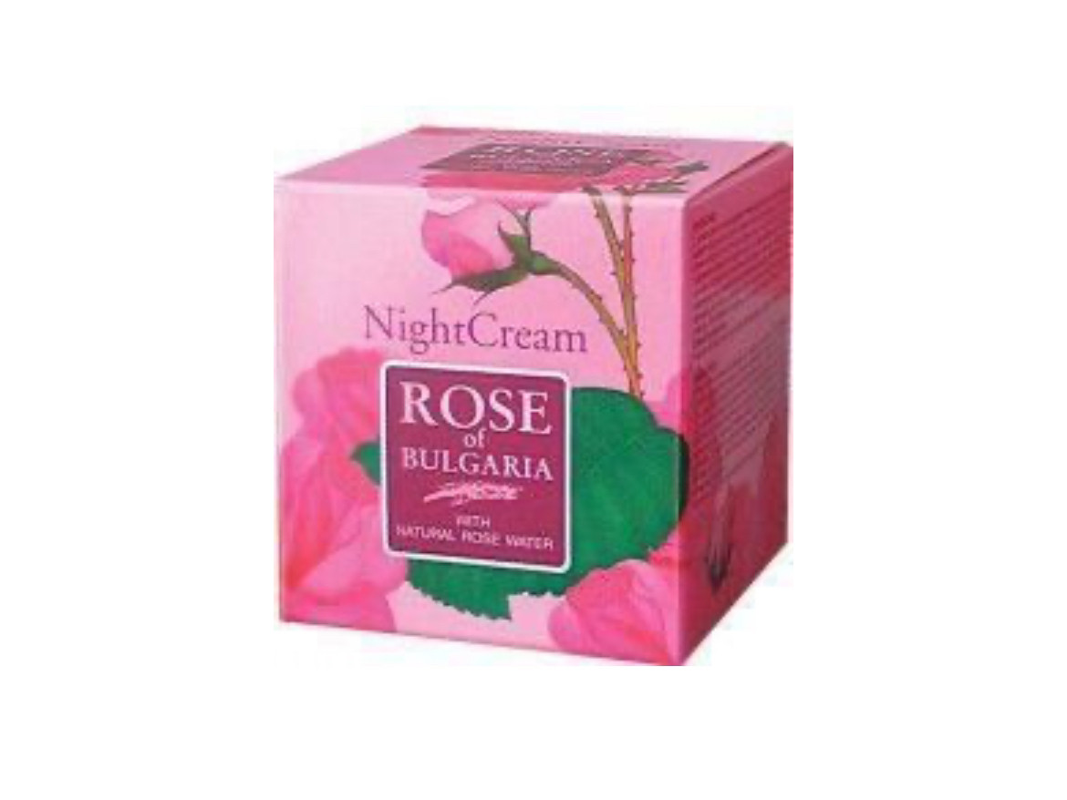 Крем для обличчя нічний з рожевою водою Rose Of Bulgaria BioFresh 50 мл, фото 1