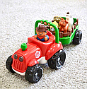 Дитячий музичний червоний трактор М5572 Limo Toy з причепом українською мовою, фото 2